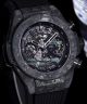 Swiss HUB1242 Hublot Replica Big Bang Watch Carbon Watch -  Carbon Bezel Black Band (4)_th.jpg